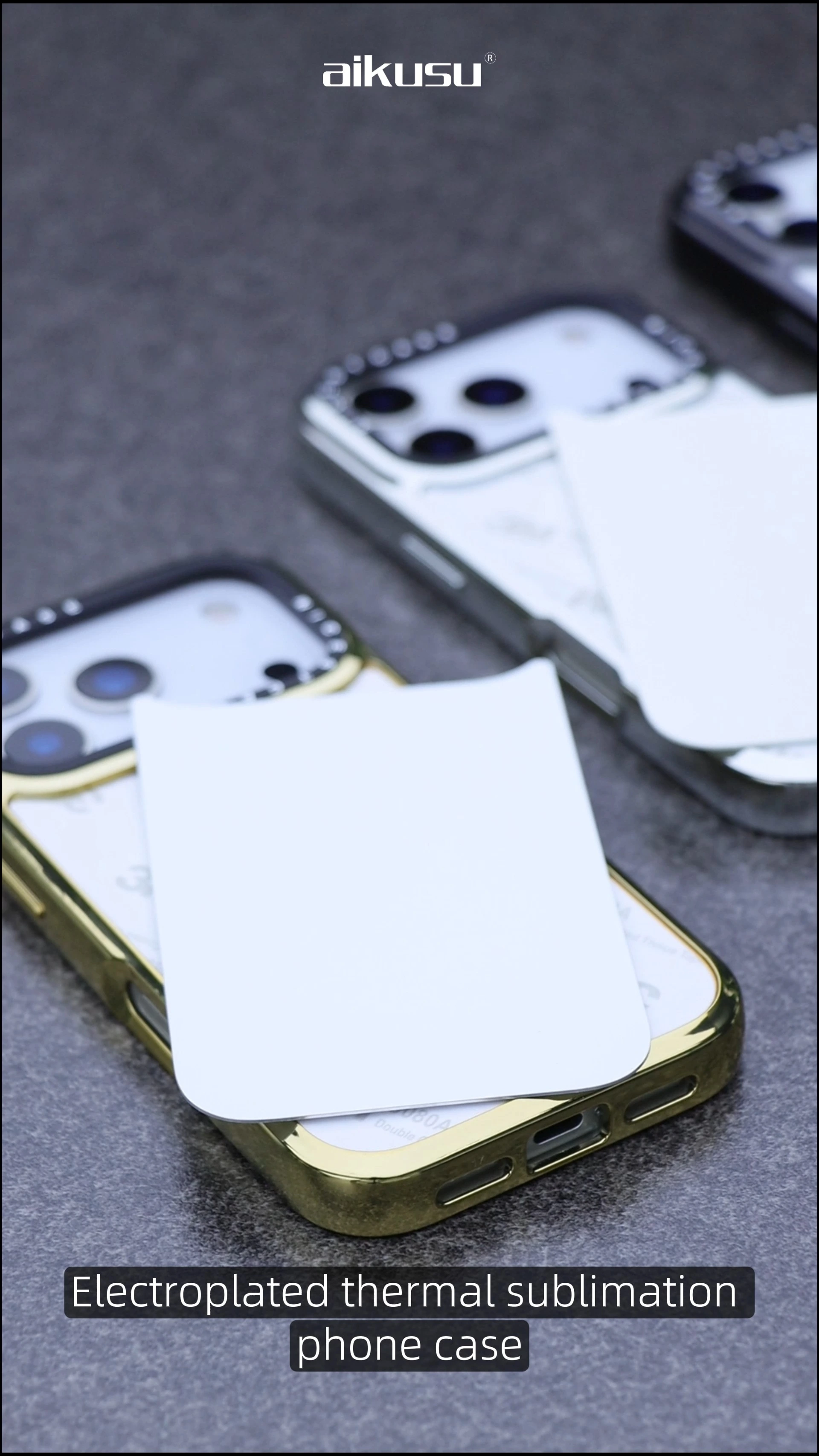 Custodia per telefono personalizzata con sublimazione galvanica resistente alle cadute da 3 metri, acquisto all&#39;ingrosso, produttore Aikusu 1