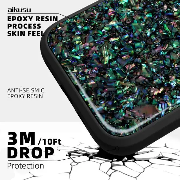 7.5M Impact Transparent Phone Case for iPhone 15/14/13 Pro Max | Aikusu 7