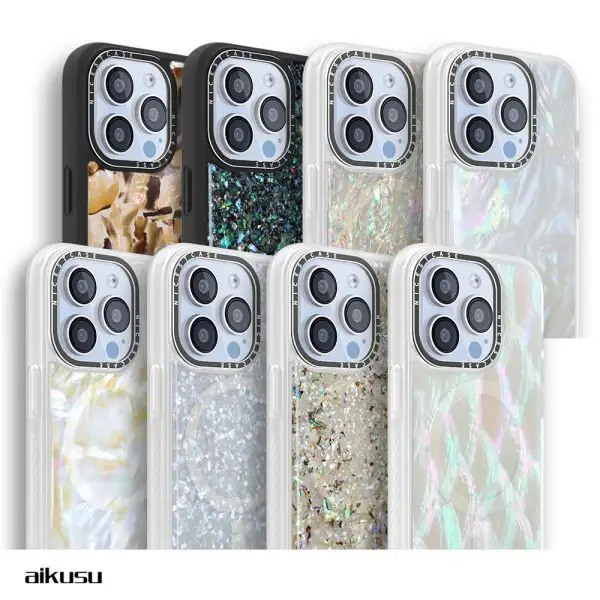 7.5M Impact Transparent Phone Case for iPhone 15/14/13 Pro Max | Aikusu 8