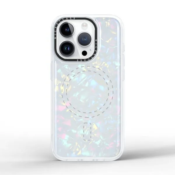 aikusu 3 メートル耐衝撃オパールシェル電話ケース TPU PC 磁気電話ケース iphone 16 15 14 13 プロマックス 1