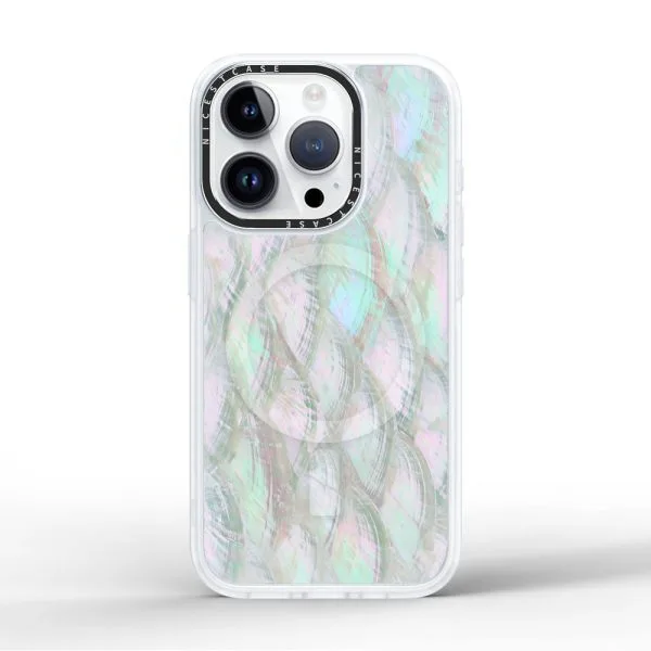 aikusu 3 メートル耐衝撃性マザーオブパール電話ケース TPU PC 磁気電話ケース iPhone 16 15 14 13 プロマックス 1