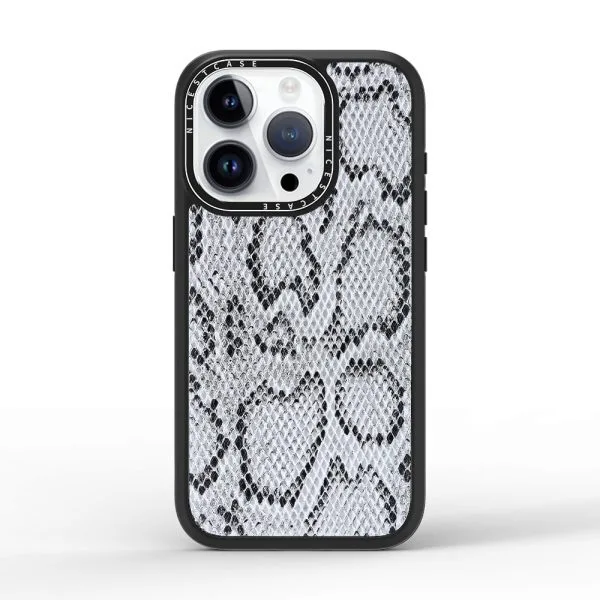 aikusu 3M Anti-impatto Pelle di serpente PU Custodia in pelle per telefono TPU Copertura del telefono per PC per iPhone 16 15 14 13 Pro Max 1