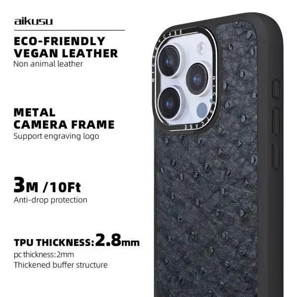 Custom Leather Phone Case - - Aikusu 3