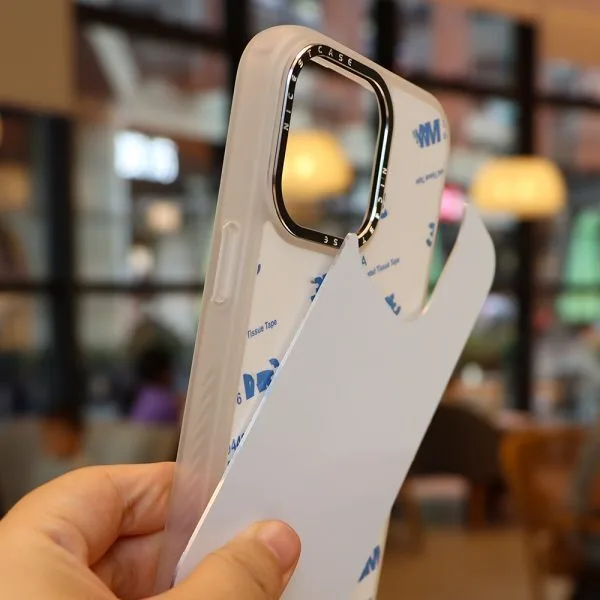 aikusu 3M 防震白色鋁板 UV 可列印手機殼適用於 iPhone 16 15 14 13 Pro Max 1