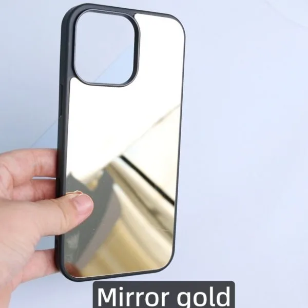 1,5 м противоударный УФ-печать золотой гальванический зеркальный чехол для печати для iPhone 16 15 14 13 Pro Max 1