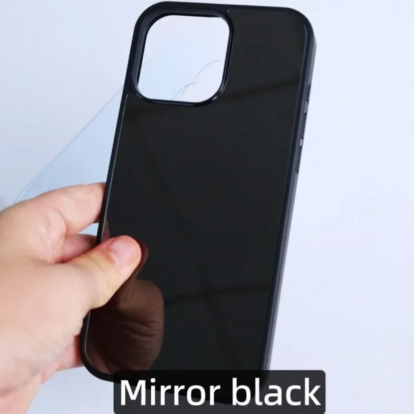 1.5m 防震 UV 印花黑色電鍍鏡面可列印手機殼適用於 iPhone 16 15 14 13 Pro Max 1