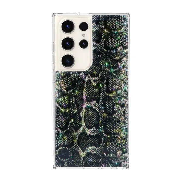 1.5m  Drop Protection Custom UV Printing Snakeskin Glitter Phone Case For Samsung S22Ultra S23Ultra S24Ultra 1