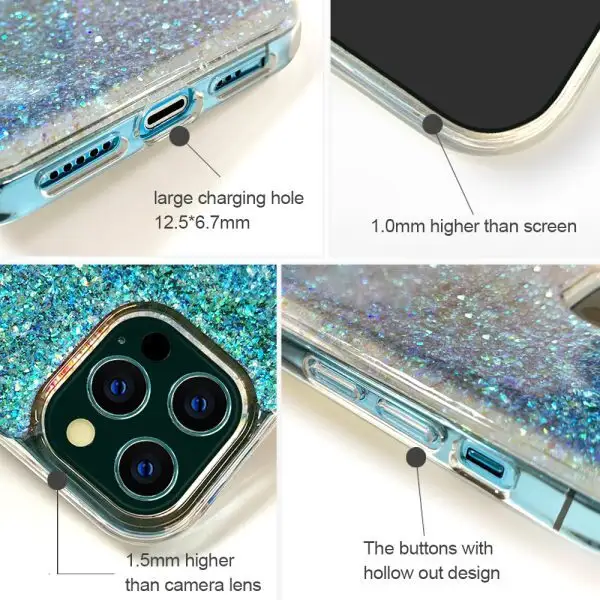 Custom Private Label Glitter Phone Case | Aikusu 2