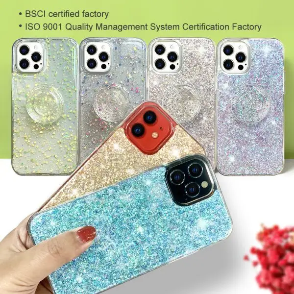 Custom Private Label Glitter Phone Case | Aikusu 5