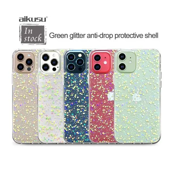 Custom Private Label Glitter Phone Case | Aikusu 9