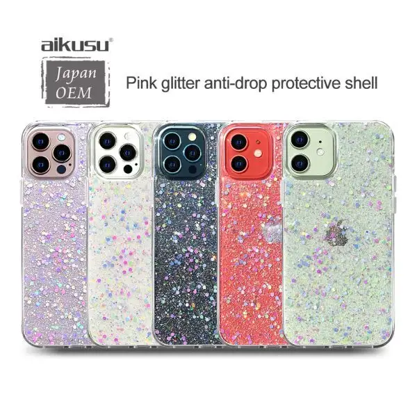Custom Private Label Glitter Phone Case | Aikusu 10