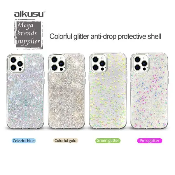 Custom Private Label Glitter Phone Case | Aikusu 11