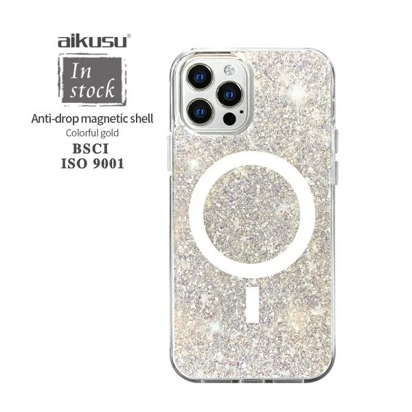 1,5 м противоударные чехлы из ТПУ для ПК с голографическими блестками и магнитными чехлами для телефонов для iPhone 16 15 14 13 12 Pro Max 1