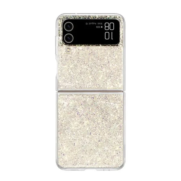 1.5m  Anti-Shock Resin Epoxy Custom Glitter Phone Case For Samsung Z-Flip4 1