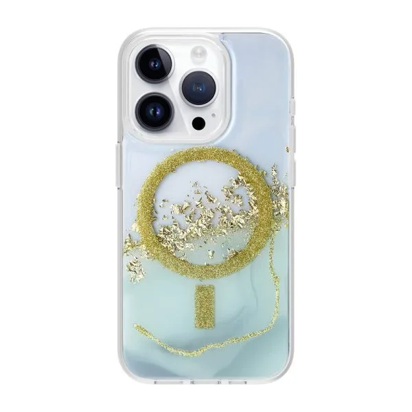 Coque de téléphone antichoc en marbre, 1.5m, TPU, PC, résine époxy, magnétique, pour iPhone 16, 15, 14, 13, 12 Pro Max 1