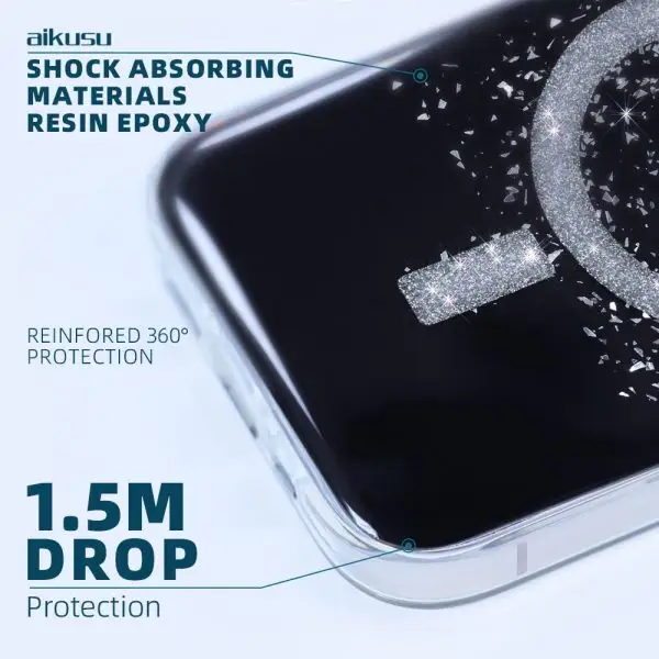 Best Quality Glitter Phone Case - - Aikusu-1 2