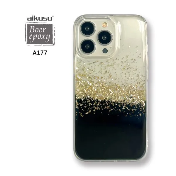 1,5 м противоударный блестящий чехол для телефона из ТПУ ПК, эпоксидная смола, чехлы для телефонов для iPhone 16, 15, 14, 13, 12 Pro Max 1