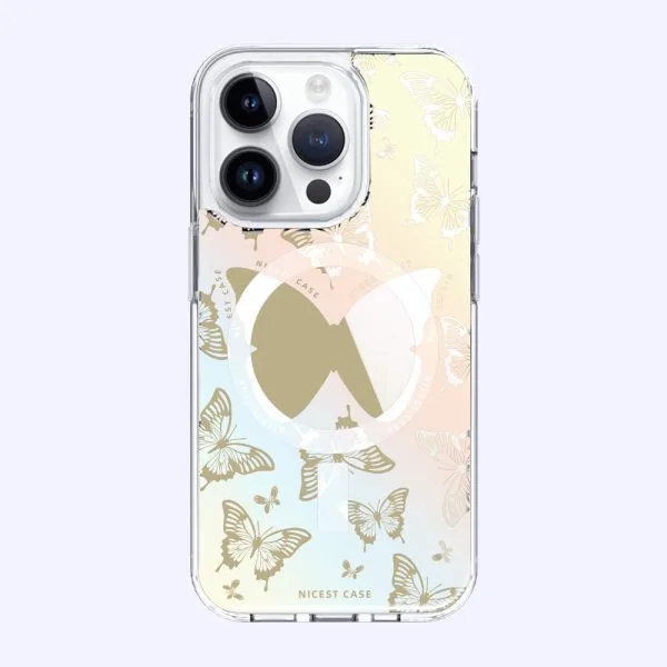 Custodie per cellulari magnetiche con stampa UV in resina epossidica a specchio per PC in TPU antiurto da 1,5 m per iPhone 16 15 14 13 12 11 Pro Max 1