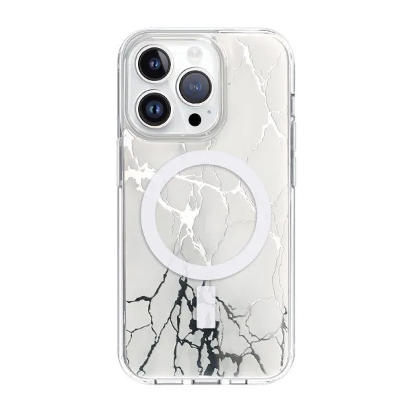 Противоударный зеркальный магнитный чехол для телефона 1,5 м, мраморный ТПУ, ПК, чехлы для телефонов с УФ-печатью для iPhone 16, 15, 14, 13, 12 Pro Max 1