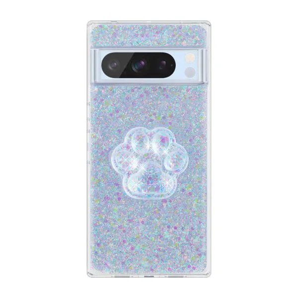 Custodia per telefono con supporto per artiglio di gatto glitter personalizzato antiurto da 1,5 m per Google Pixel 8 7 6 serie 1
