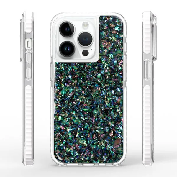 aikusu 5 м противоударные матовые чехлы из ТПУ с жемчужной смолой и эпоксидной смолой для телефонов с беспроводной зарядкой для iPhone 16 15 14 13 12 Pro Max 1