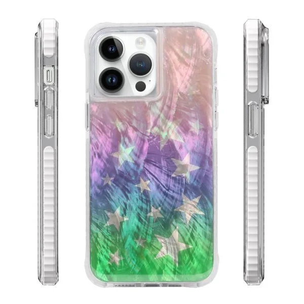 aikusu 5M Shock TPU PC TPE Натуральный перламутровый эпоксидный чехол для телефона для iPhone 16 15 14 13 12 Pro Max 1