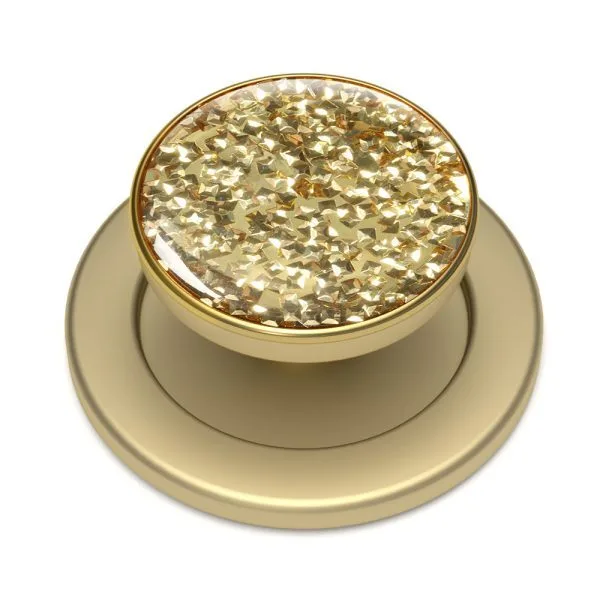 aikusu Design360 Presa magnetica per telefono alla moda con glitter oro rotazionale per iPhone 16 15 14 13 12 1