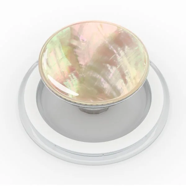 aikusu Design Universal Desk Mother Of Pearl Clear Magnetic Mobile Phone Grip 1