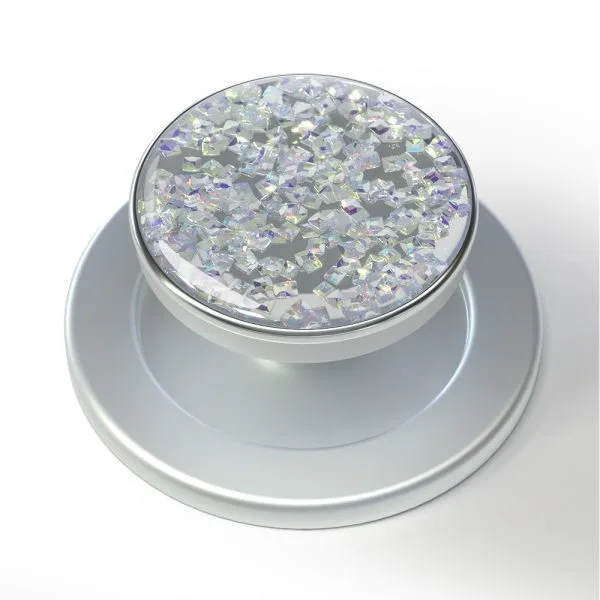 aikusu – poignée de téléphone magnétique rotative à 360 degrés, paillettes argentées, PopSocket pour iPhone 16 15 14 13 12 Pro Max 1