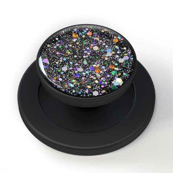 aikusu مخصص 360 التناوب الأسود بريق المغناطيسي قبضة الهاتف PopSocket آيفون 16 15 14 13 12 برو ماكس 1