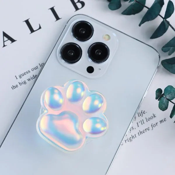 aikusu مخصص 360 التناوب الراتنج الايبوكسي القط مخلب حامل الهاتف المجسم البوب ​​قبضة لجميع الهواتف المحمولة 1