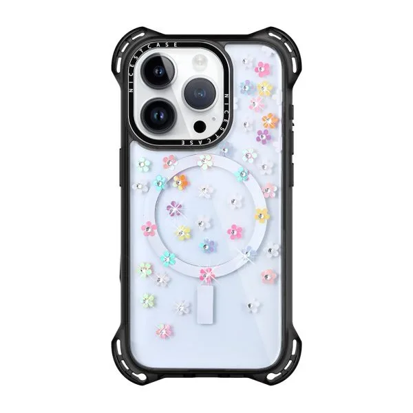 aikusu 7.5M 防震鑽石 TPU PC 磁性手機殼適用於 iPhone 16 15 14 13 Pro Max 1