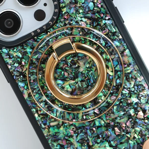 aikusu personnalisé magnétique téléphone portable anneau poignée 360 ​​degrés Rotation perle aimant téléphone anneau poignée support pour téléphone 1