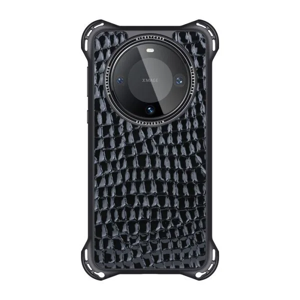 aikusu Cover personalizzata in pelle PU Custodia per telefono in pelle di coccodrillo per Huawei Mate 60 Pro 1