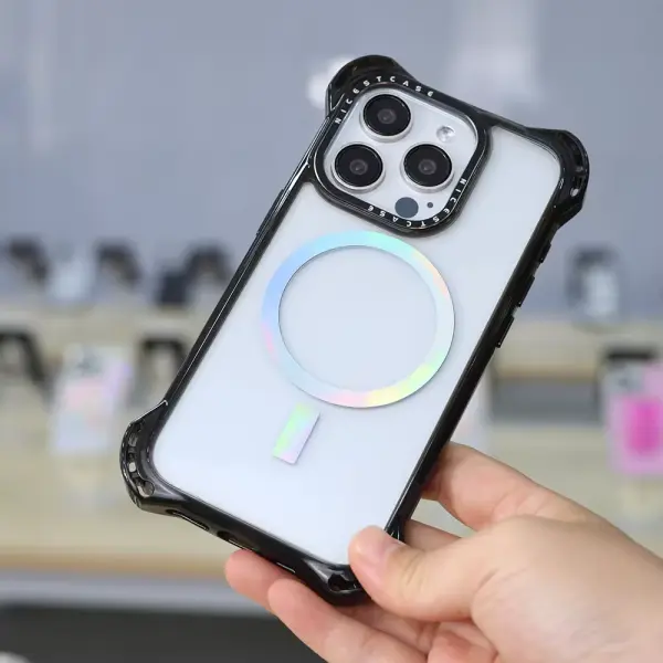 Aikusu 7.5M Shockproof TPU Clear Blank Phone Case Wholesale Custom Magnetic Phone Case for Iphone 16 15 14 13 Pro Max Case-1 9