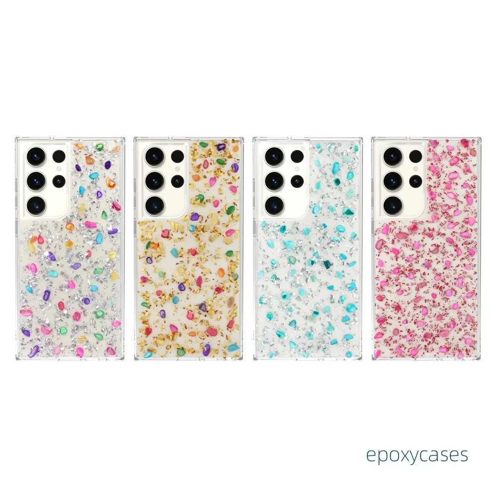 1.5M Anti Shock Colorful Gemstone Stone Massage Feeling Android Mobile Phone Case for Samsung S24 S23 Ultra-1 4