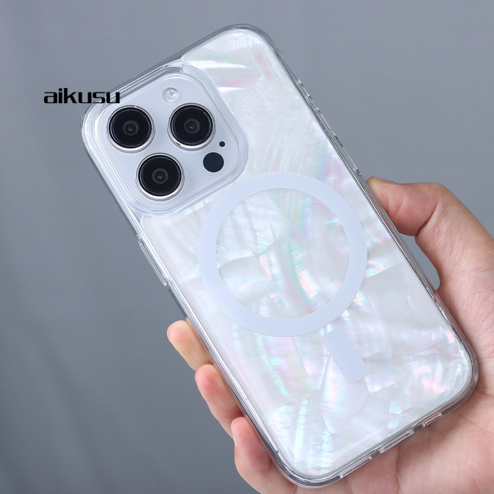 Fashion-inspired 1.5M anti shock mother of pearl phone case leading custom phone case supplier aikusu 1