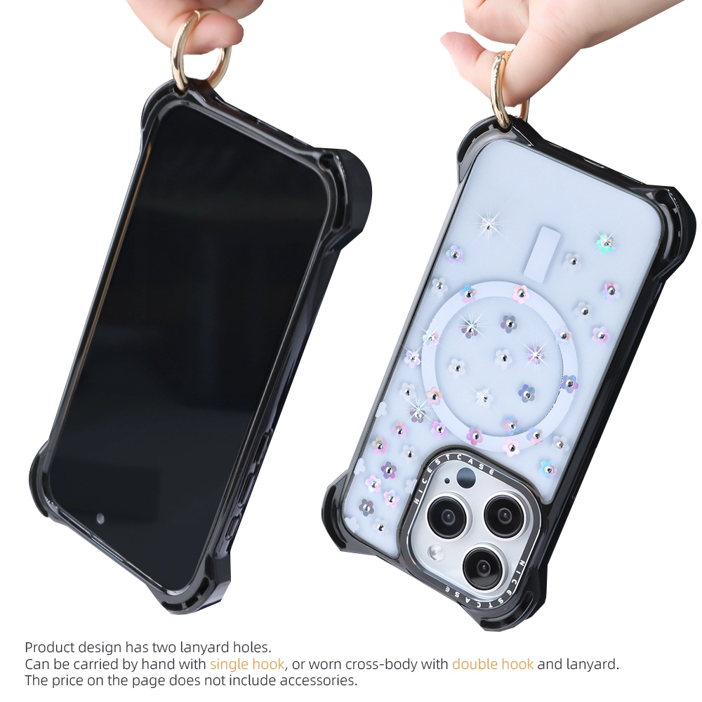 aikusu 7.5m drop proof anti shcok laser diamond mobile phone case magnetic mobile phone case 1