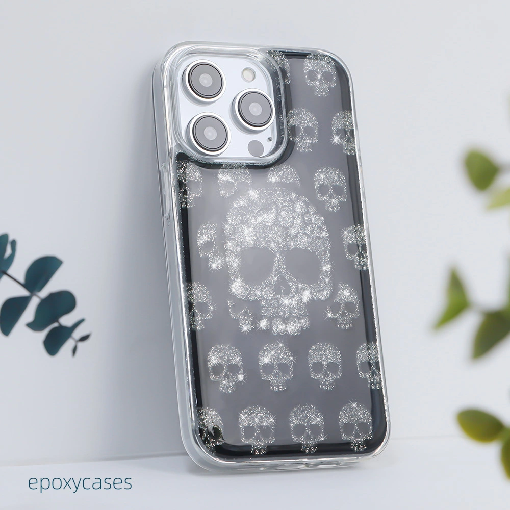 Artistic and intricate detailing 1.5m drop proof anti shock UV printing glitter phone case customized provider aikusu 1