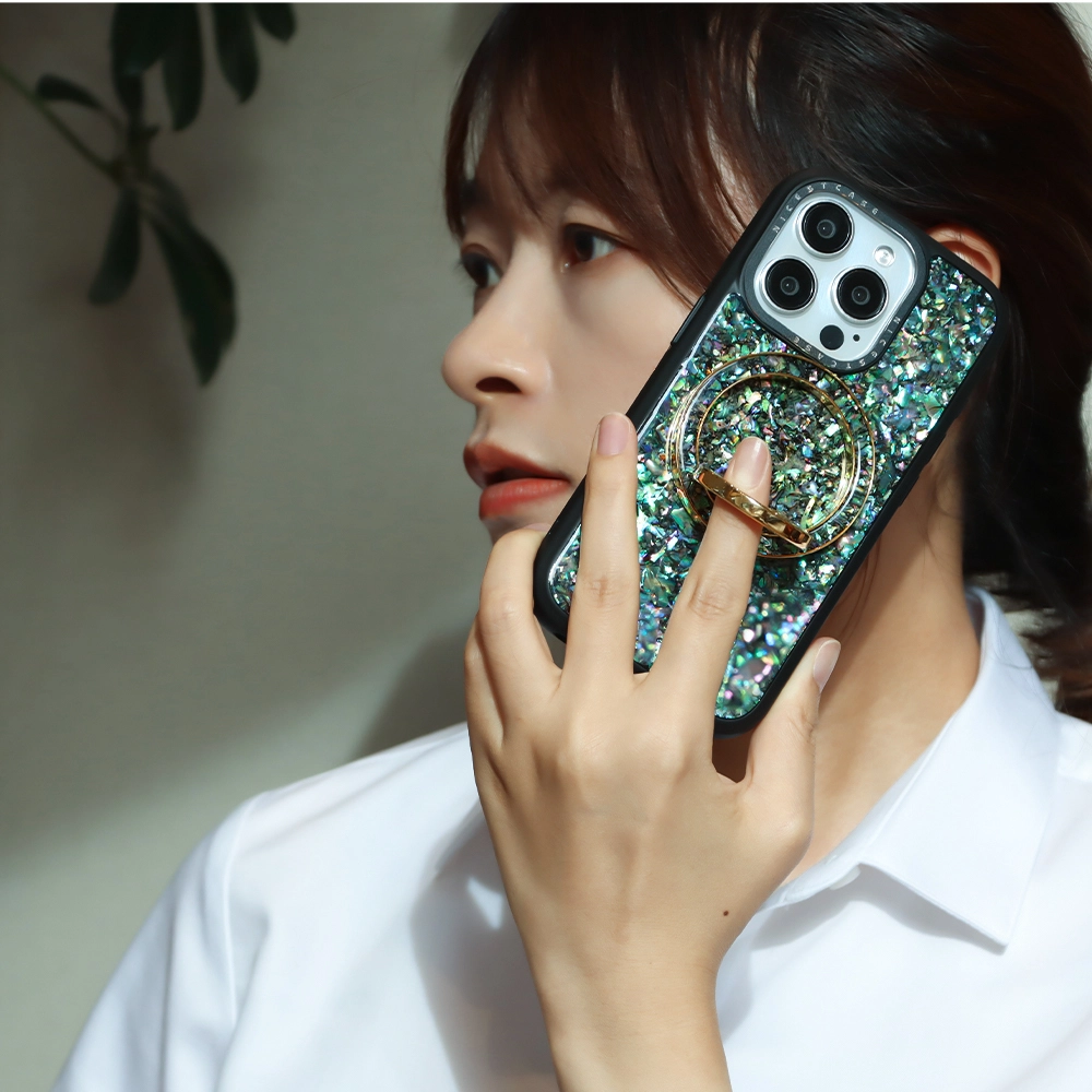 aikusu Natural mother of pearl magnetic phone holder W106 1