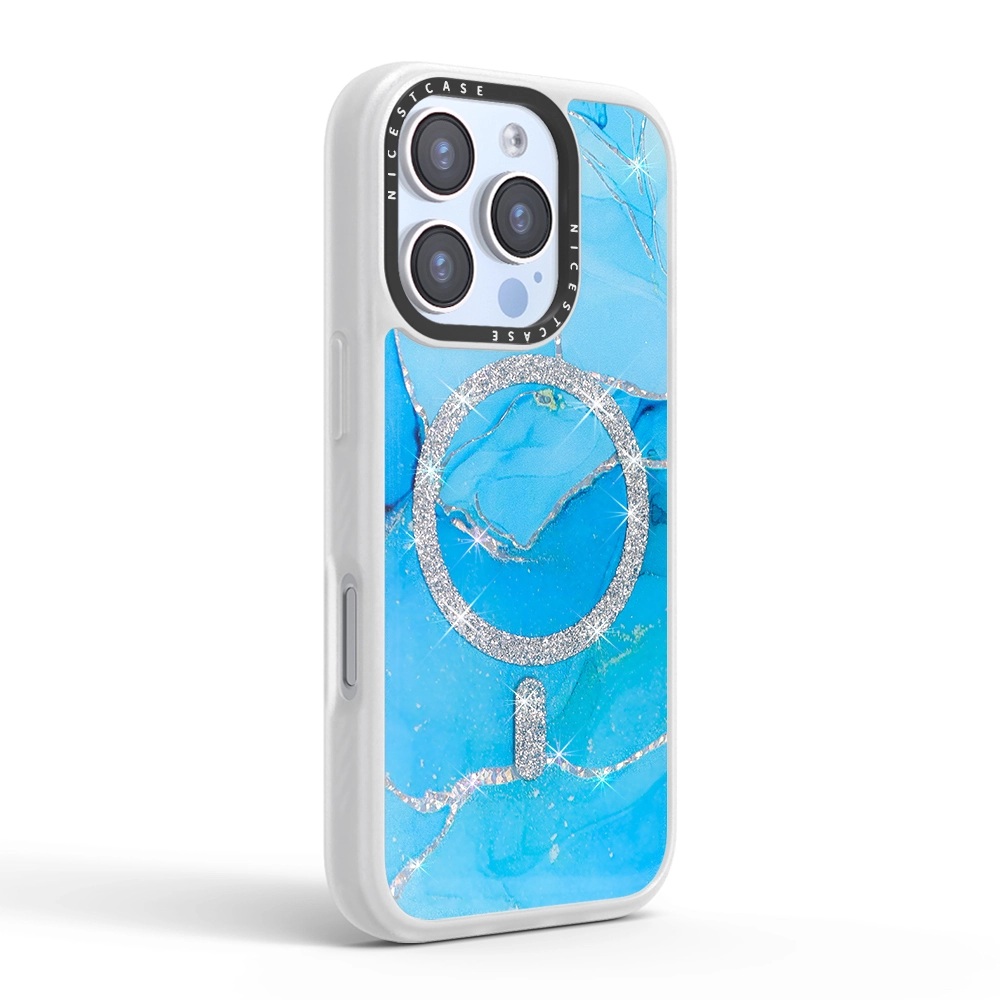 Unparalleled aesthetics  3m drop-proof UV printed glitter magnetic phone case personalized manufacturer aikusu 1