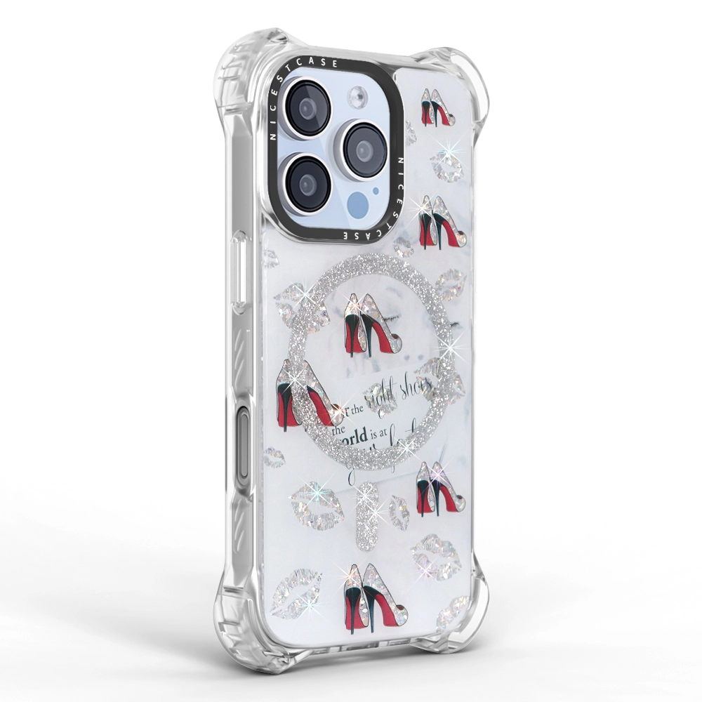 7.5m drop-proof UV printed glitter Magnetic phone case 1