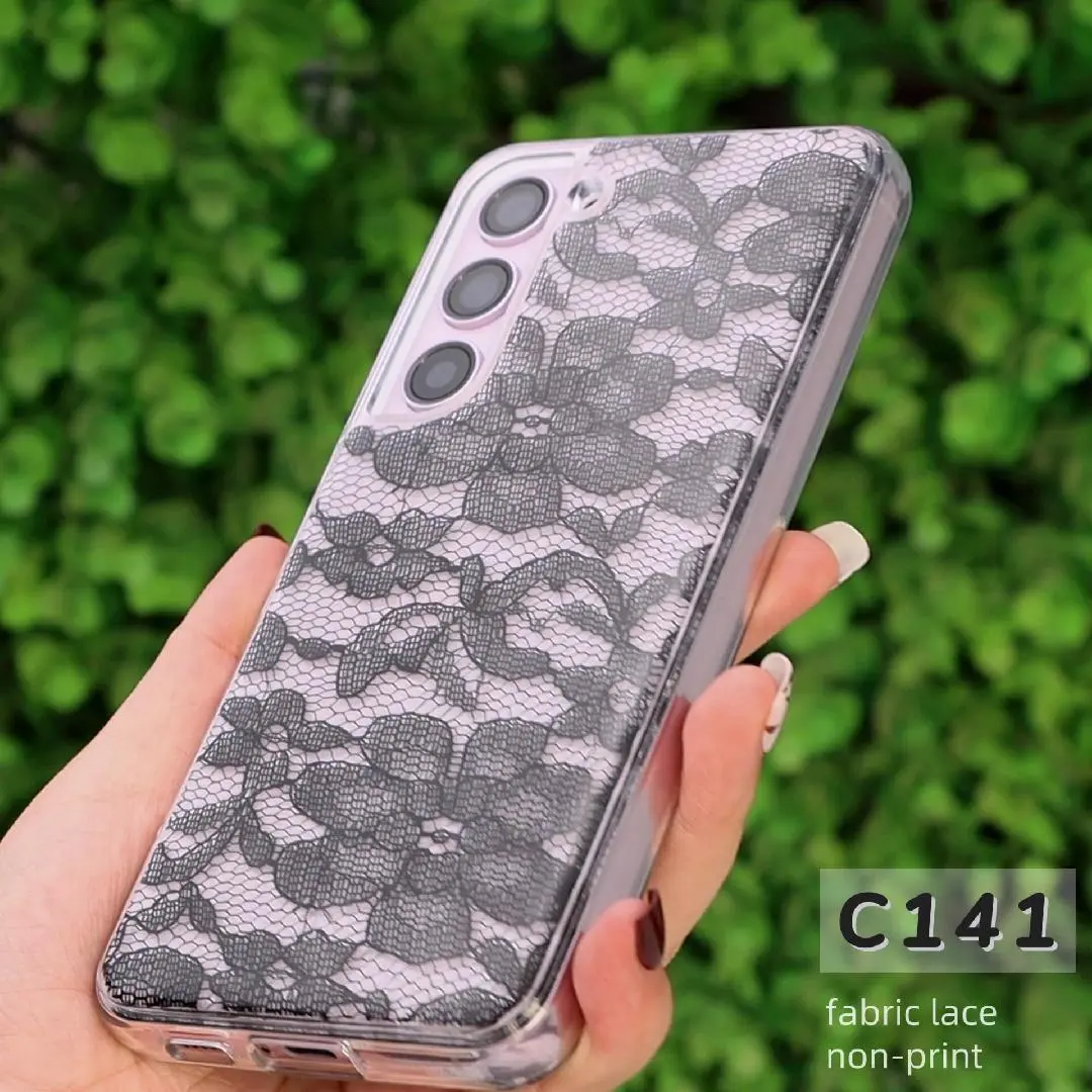Design ispirato alla moda, custodia per telefono Samsung con stampa sublimatica in pizzo antiurto da 1,5 m, personalizzata all'ingrosso, aikusu 1
