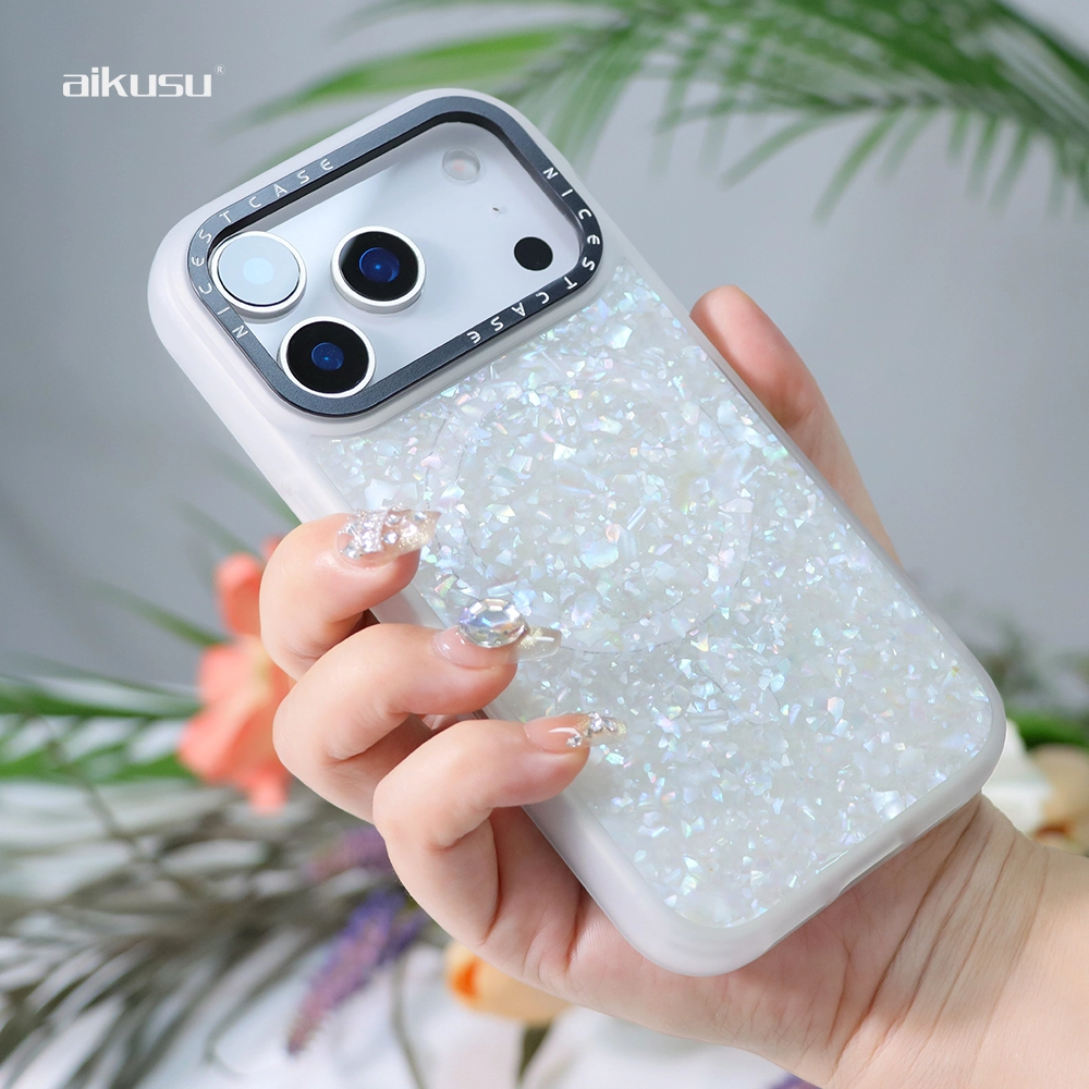 Excellent touching 3M anti shock mother of pearl phone case wholesale purchase supplier aikusu-1755763035560143 1